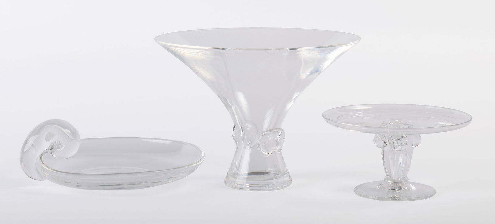 THREE STEUBEN DISHES (1 of 11)