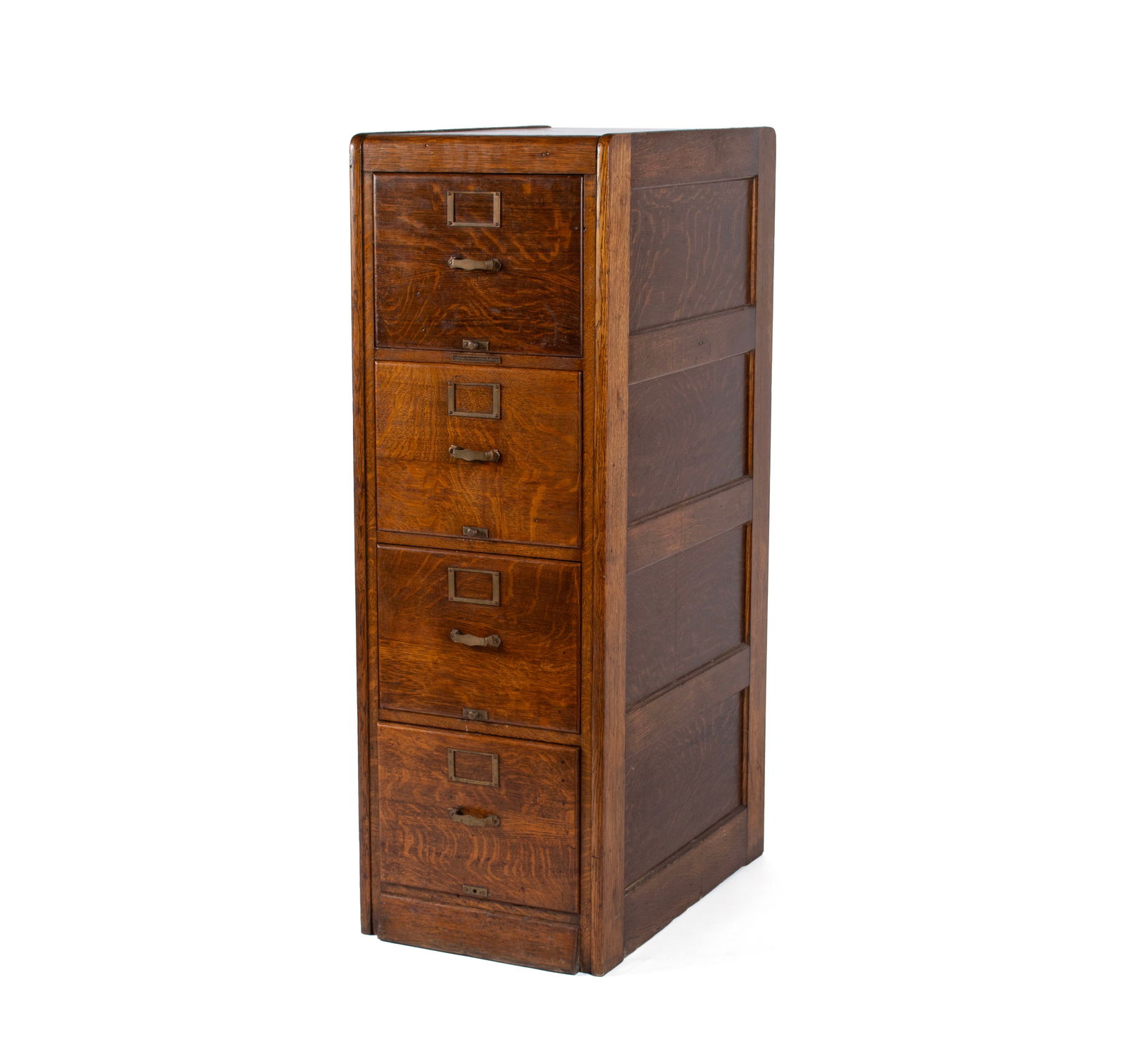 LIBRARY BUREAU OAK FILING CABINET (1 of 9)
