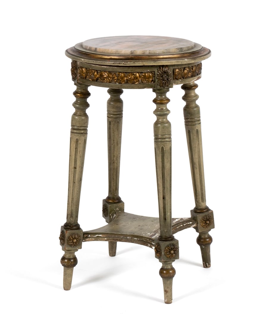 LOUIS XVI STYLE MARBLE TOP TABLE (1 of 7)