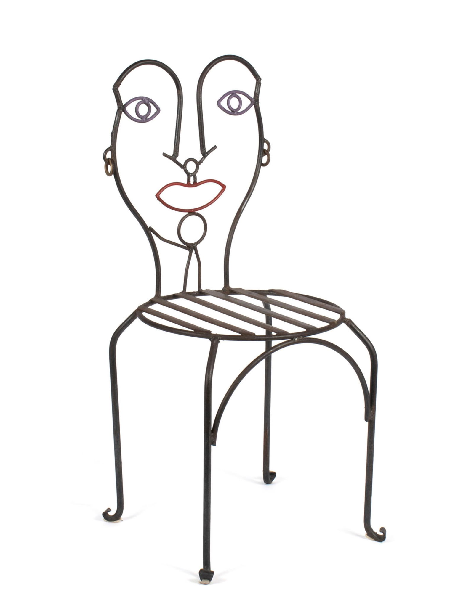 JOHN RISLEY STYLE FACE CHAIR (1 of 8)