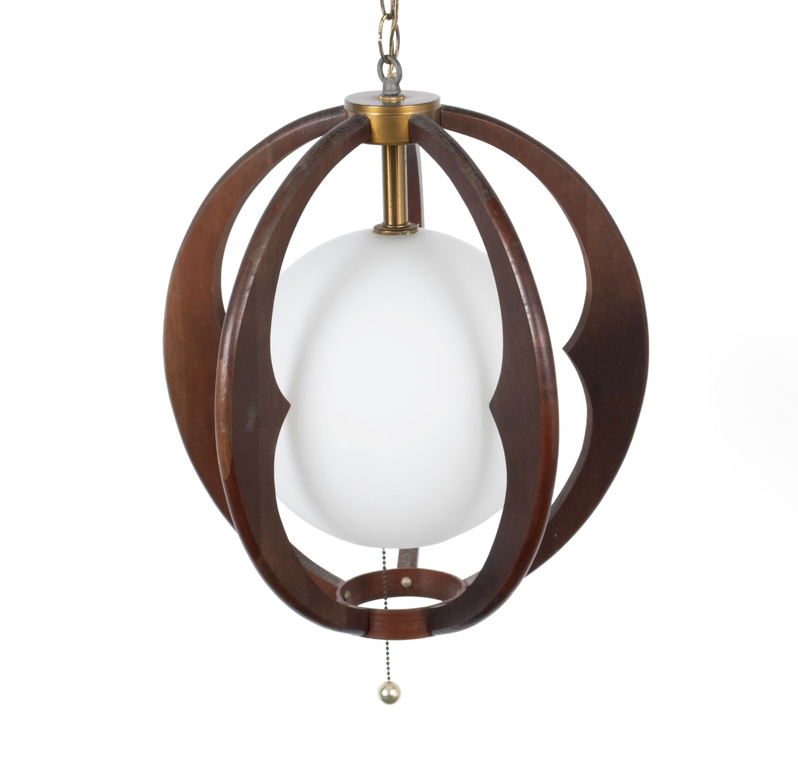 MID-CENTURY GLOBE PENDANT LIGHT (1 of 7)