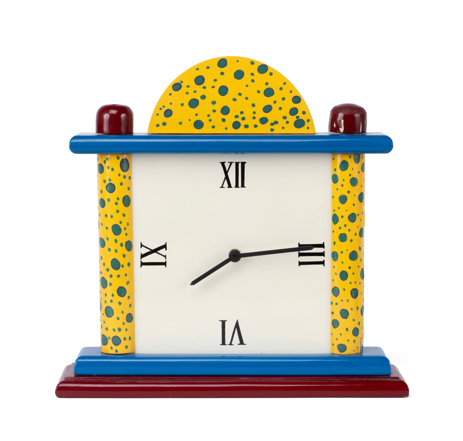 MEMPHIS GROUP STYLE MANTEL CLOCK (1 of 9)