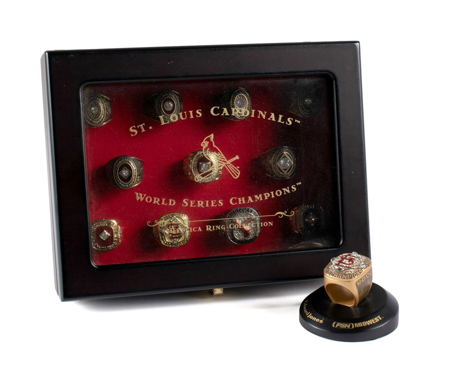 ST. LOUIS CARDINALS WORLD SERIES CHAMPIONS REPLICA RING COLLECTION (1 of 9)