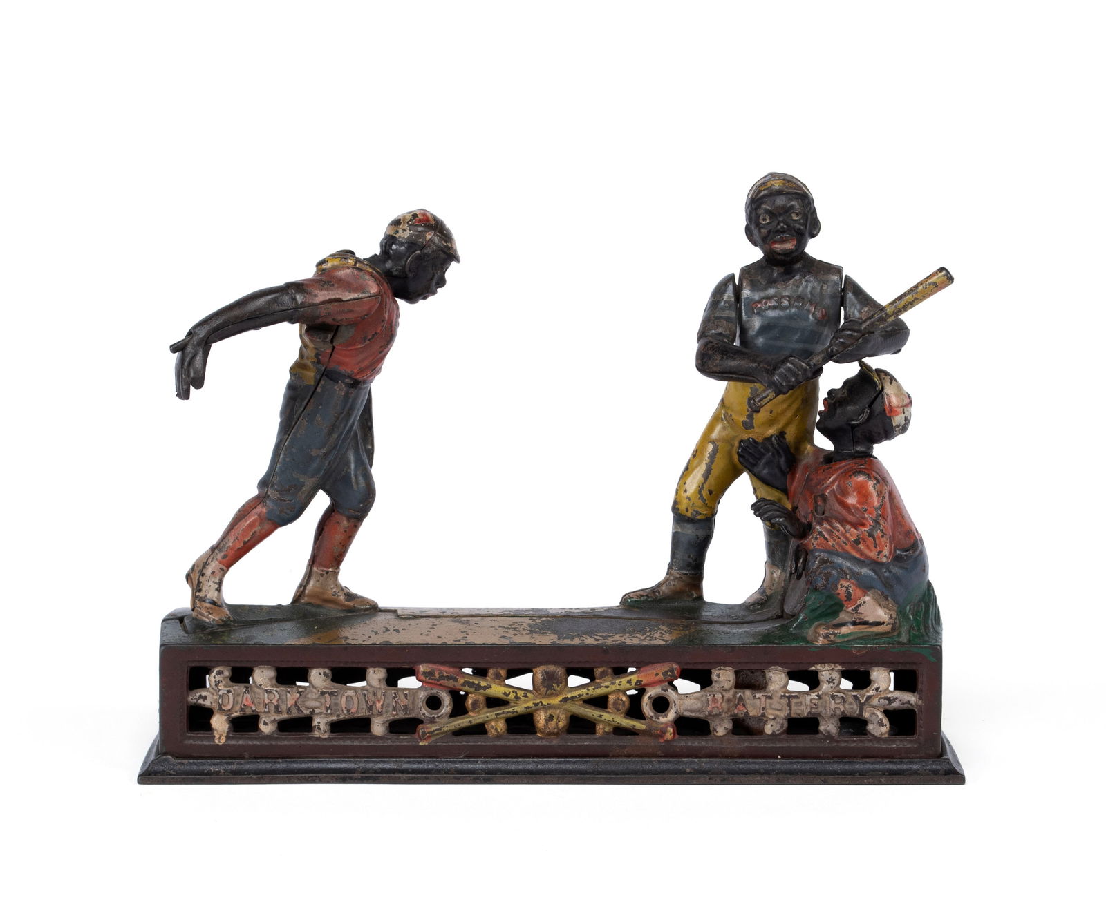 DARKTOWN BATTERY MECHANICAL BANK BY J. & E. STEVENS (1 of 10)
