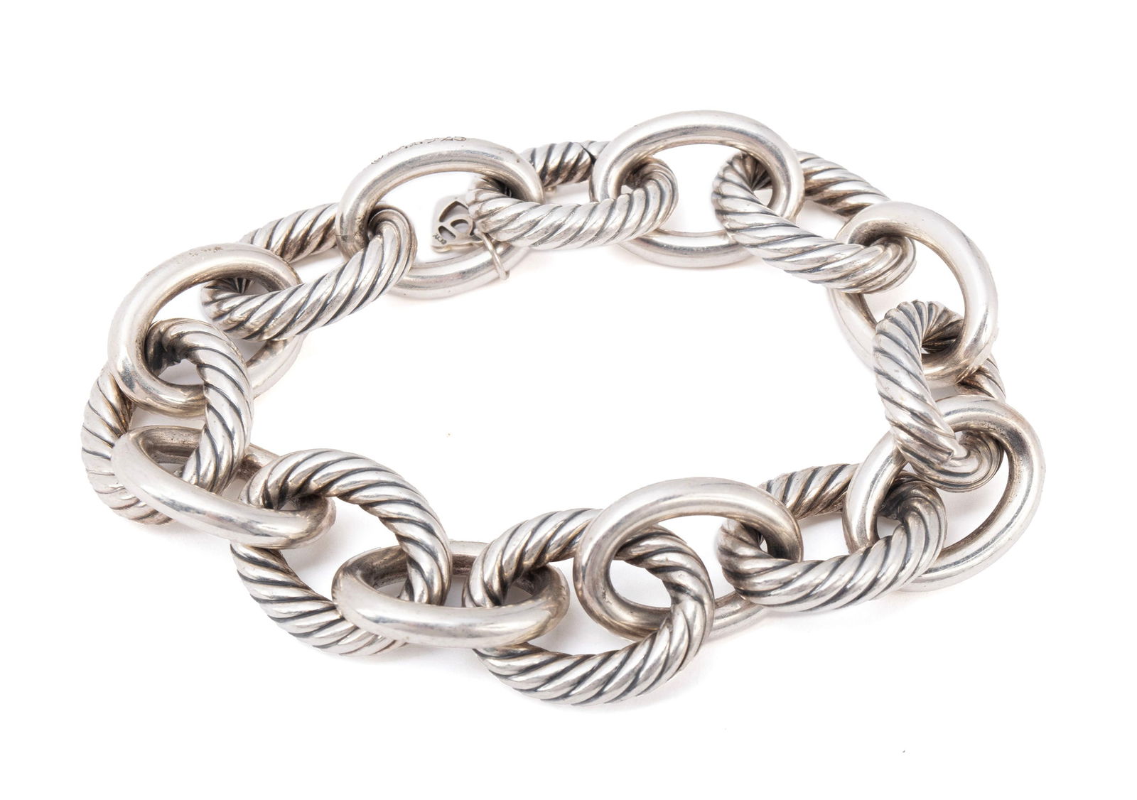 DAVID YURMAN STERLING CABLE LINK BRACELET (1 of 5)