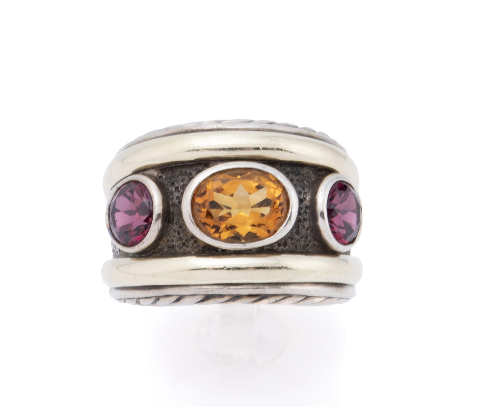 DAVID YURMAN THREE STONE 'RENAISSANCE' RING (1 of 11)