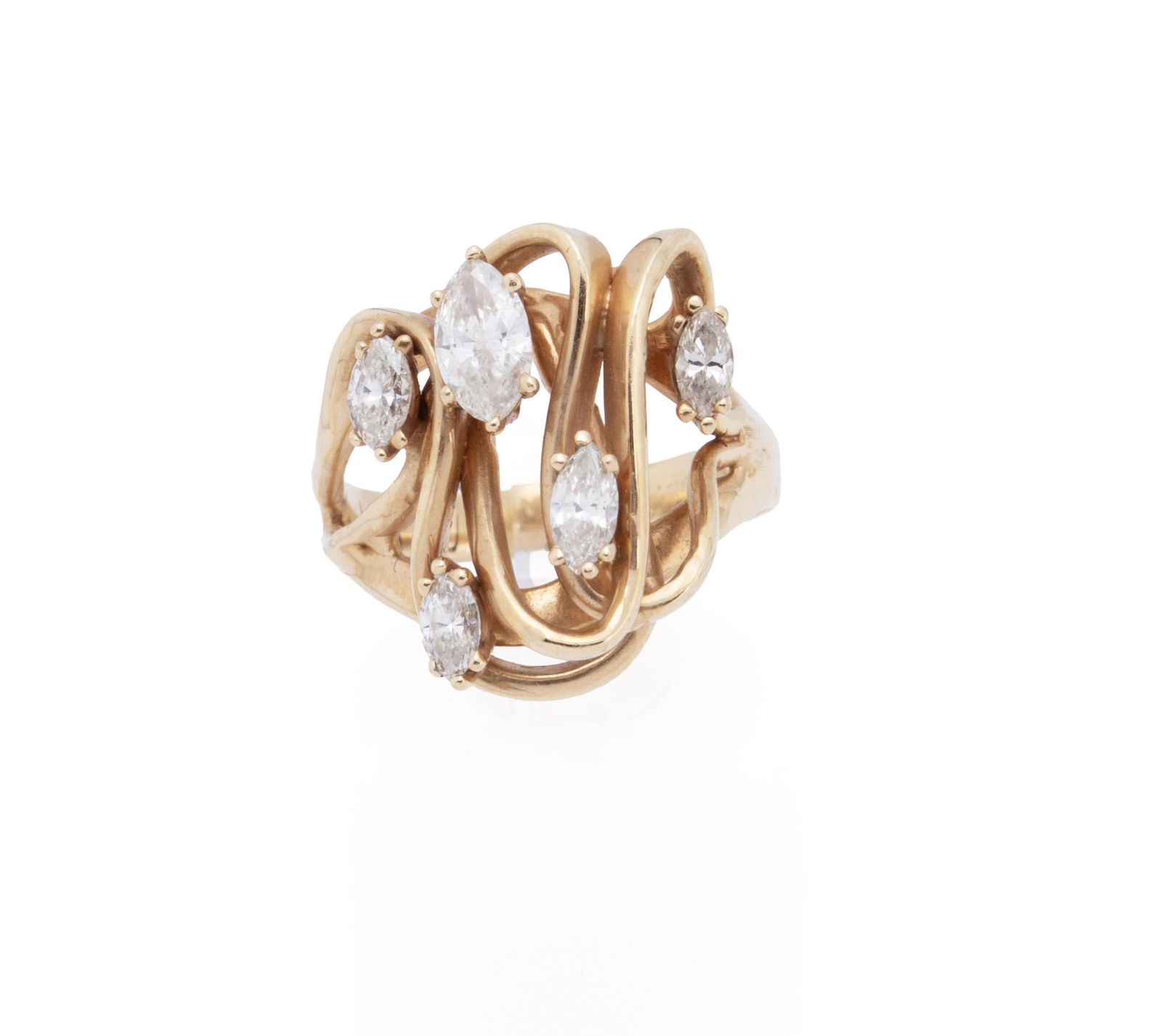 MARQUISE CUT DIAMOND RING (1 of 10)