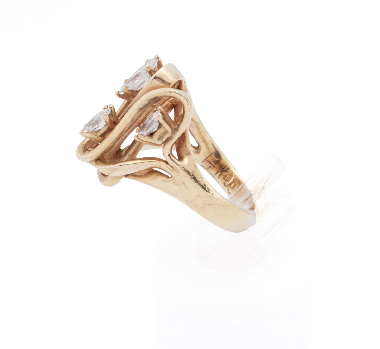 MARQUISE CUT DIAMOND RING - 5