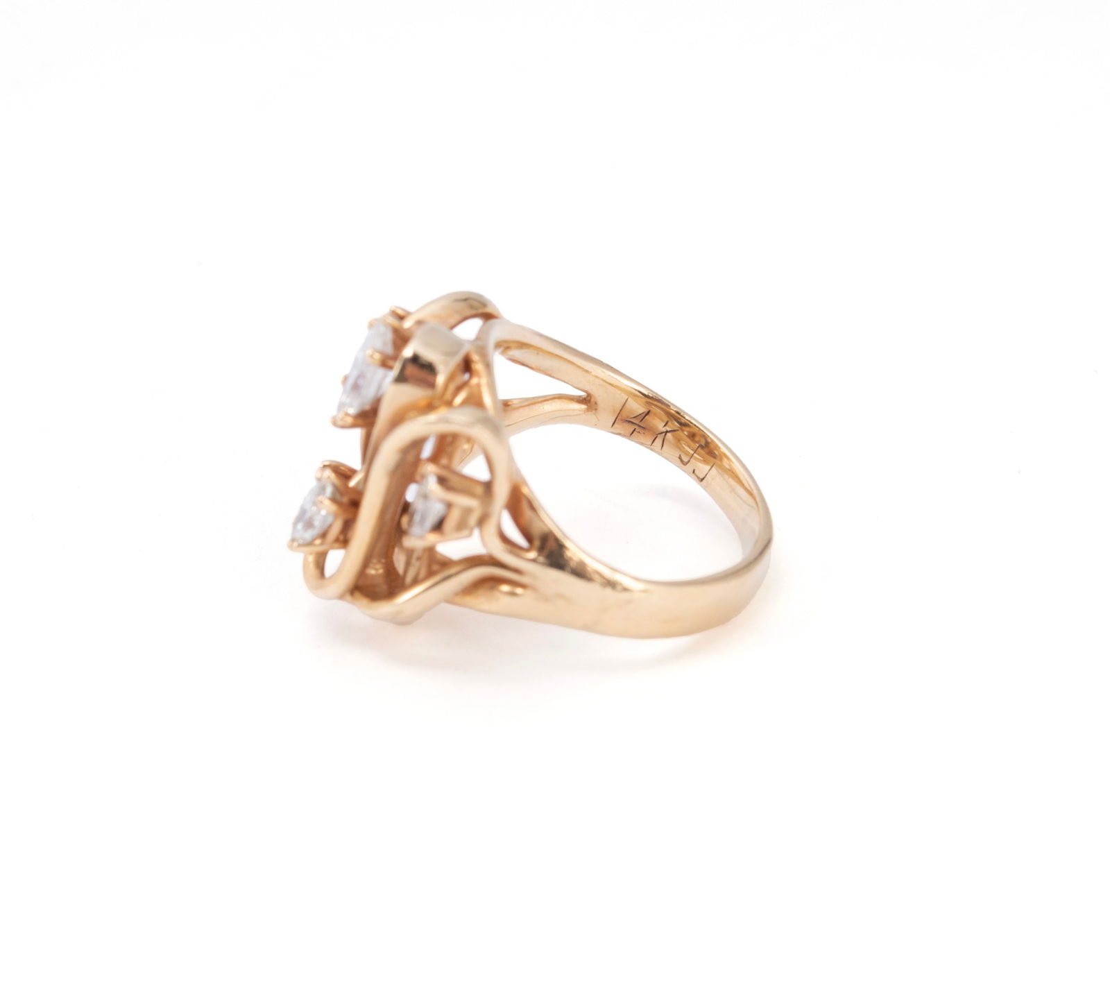 MARQUISE CUT DIAMOND RING - 7
