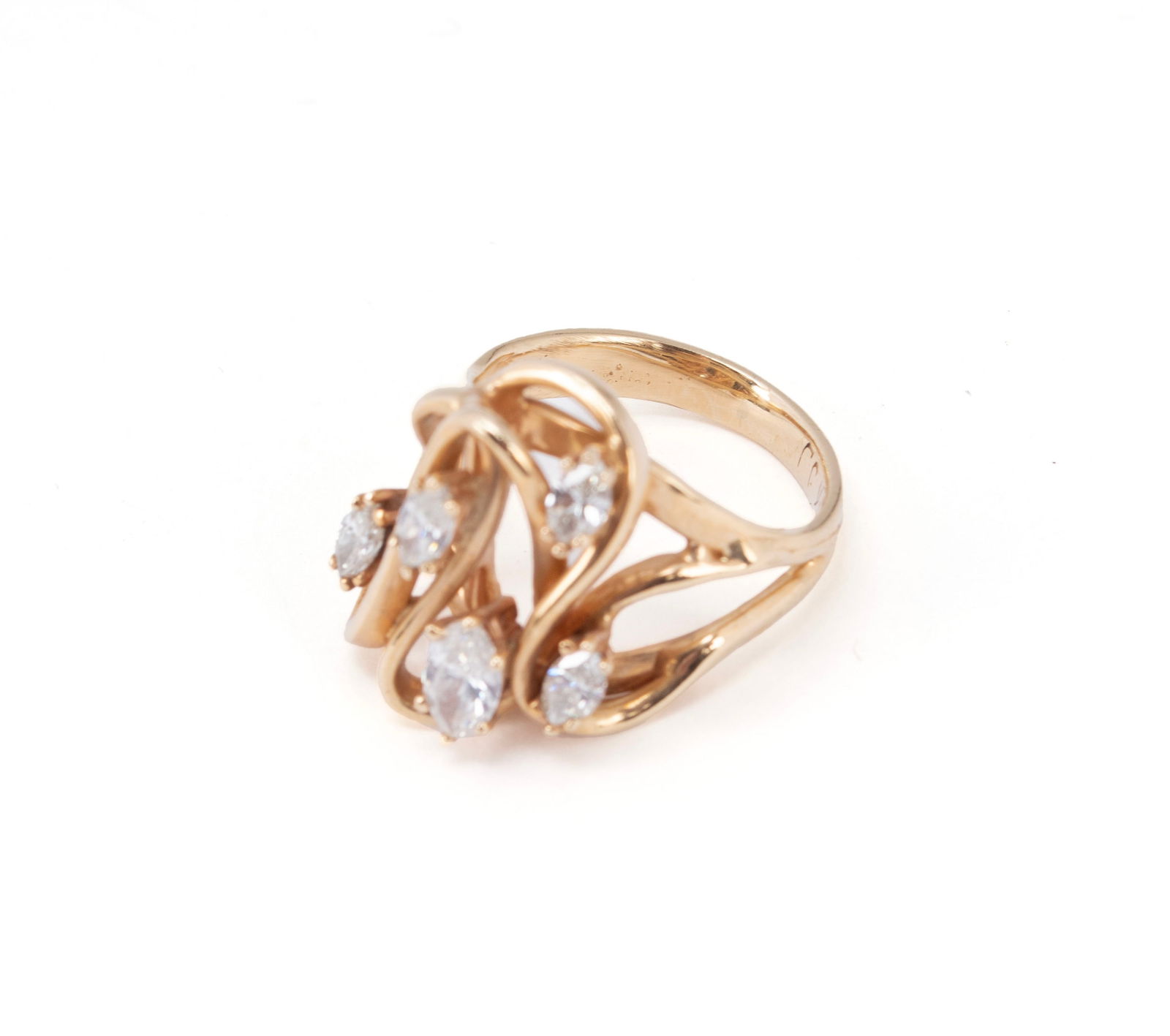 MARQUISE CUT DIAMOND RING - 9