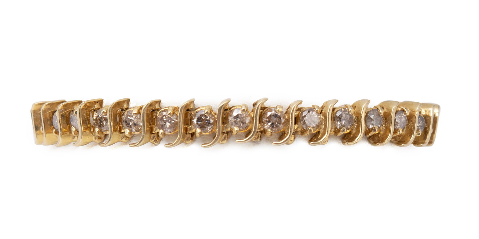 DIAMOND & GOLD LINK BRACELET (1 of 11)