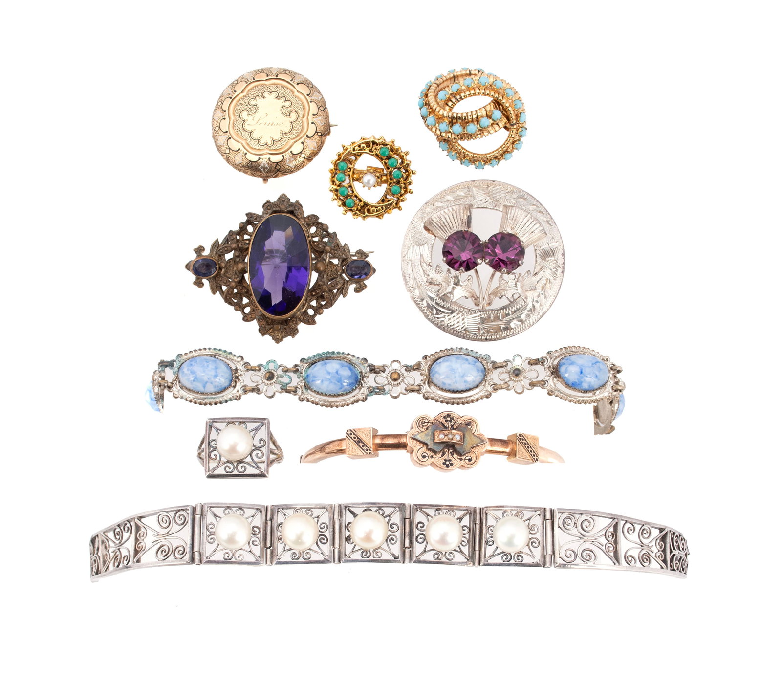 ANTIQUE COSTUME JEWELRY (1 of 19)