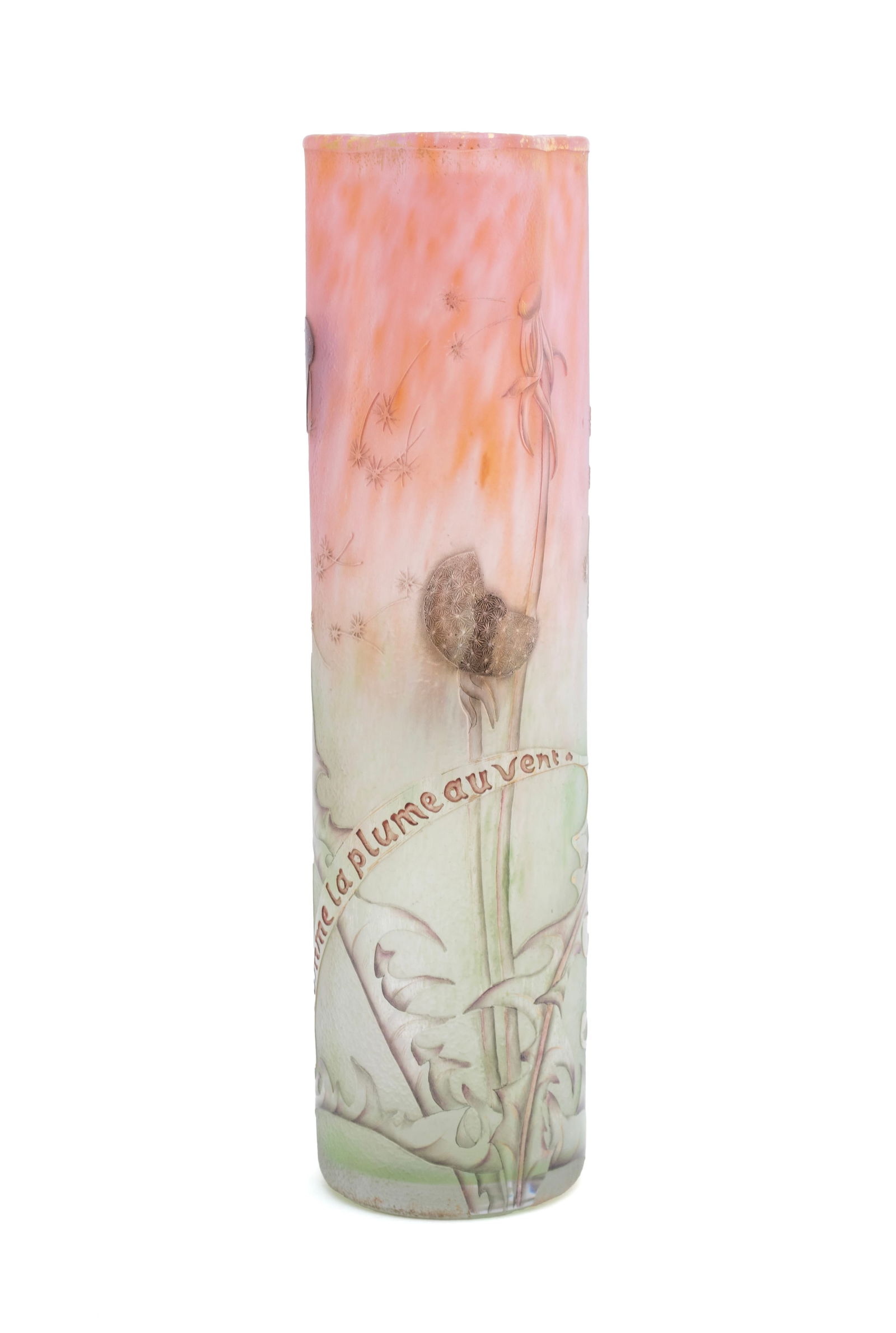 DAUM NANCY VASE AU PISSENLIT (1 of 8)