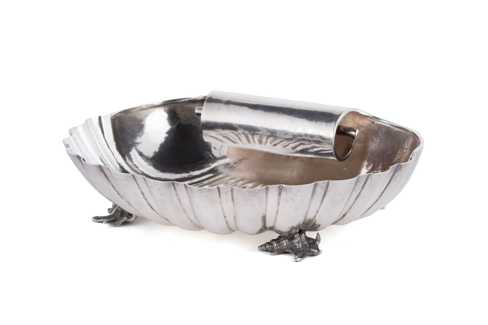 BUCCELLATI STERLING SILVER SHELL FOOTED BOWL (1 of 9)