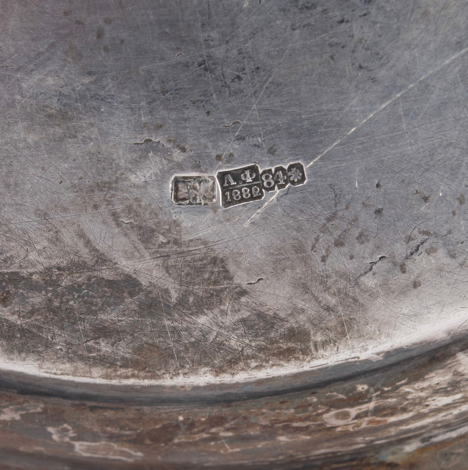 RUSSIAN SILVER TRAY - 5