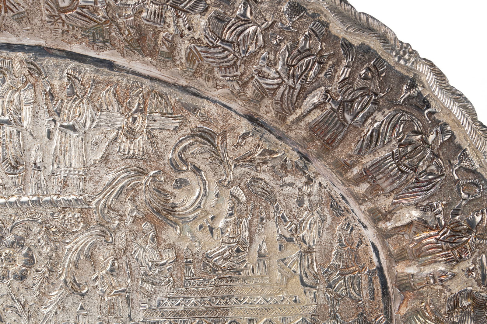 PERSIAN SILVER TRAY - 3