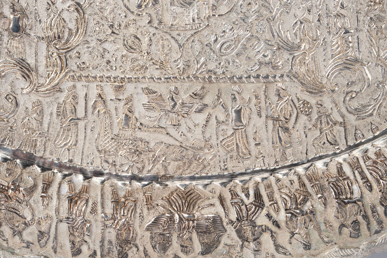 PERSIAN SILVER TRAY - 4