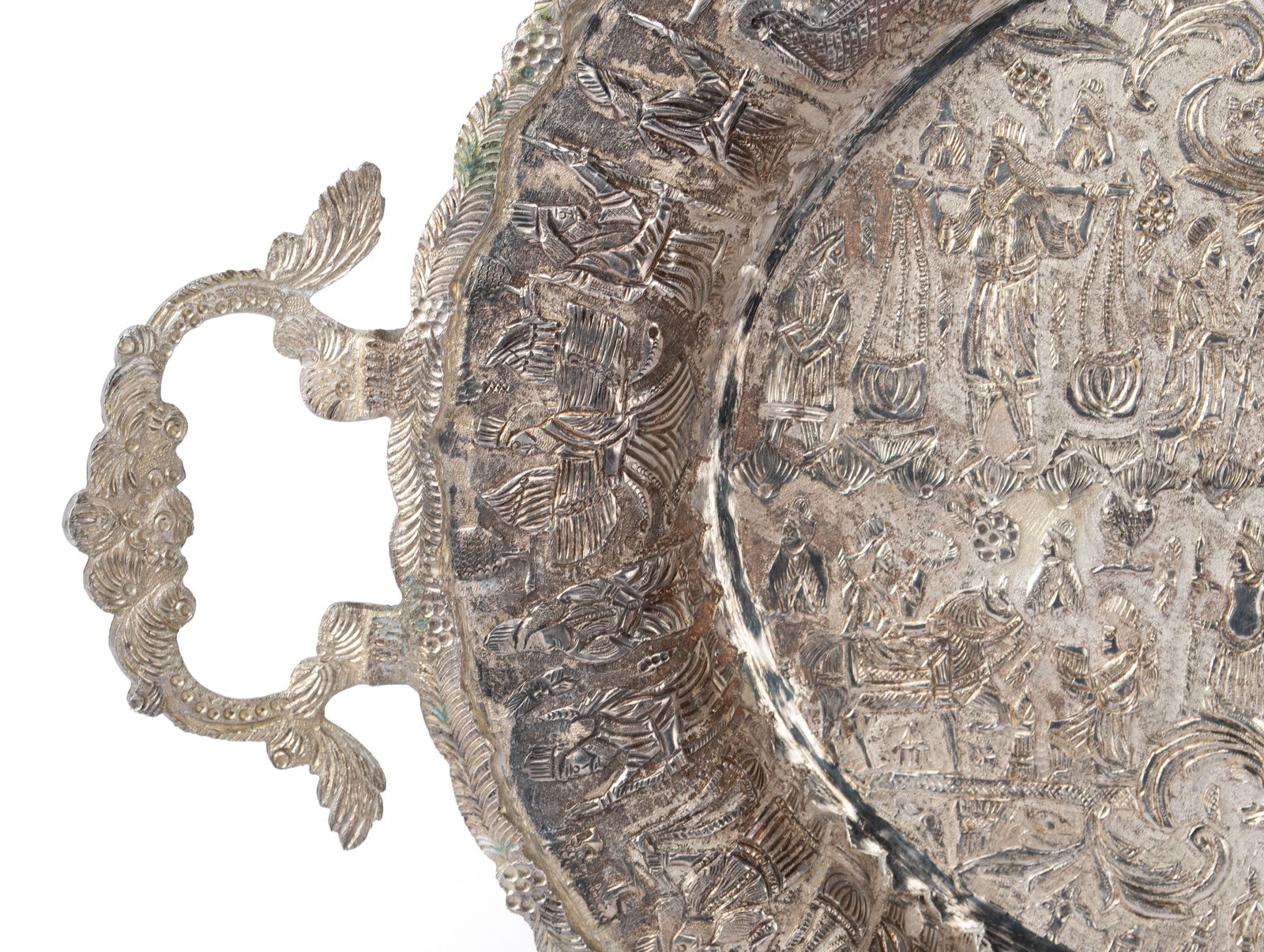 PERSIAN SILVER TRAY - 5