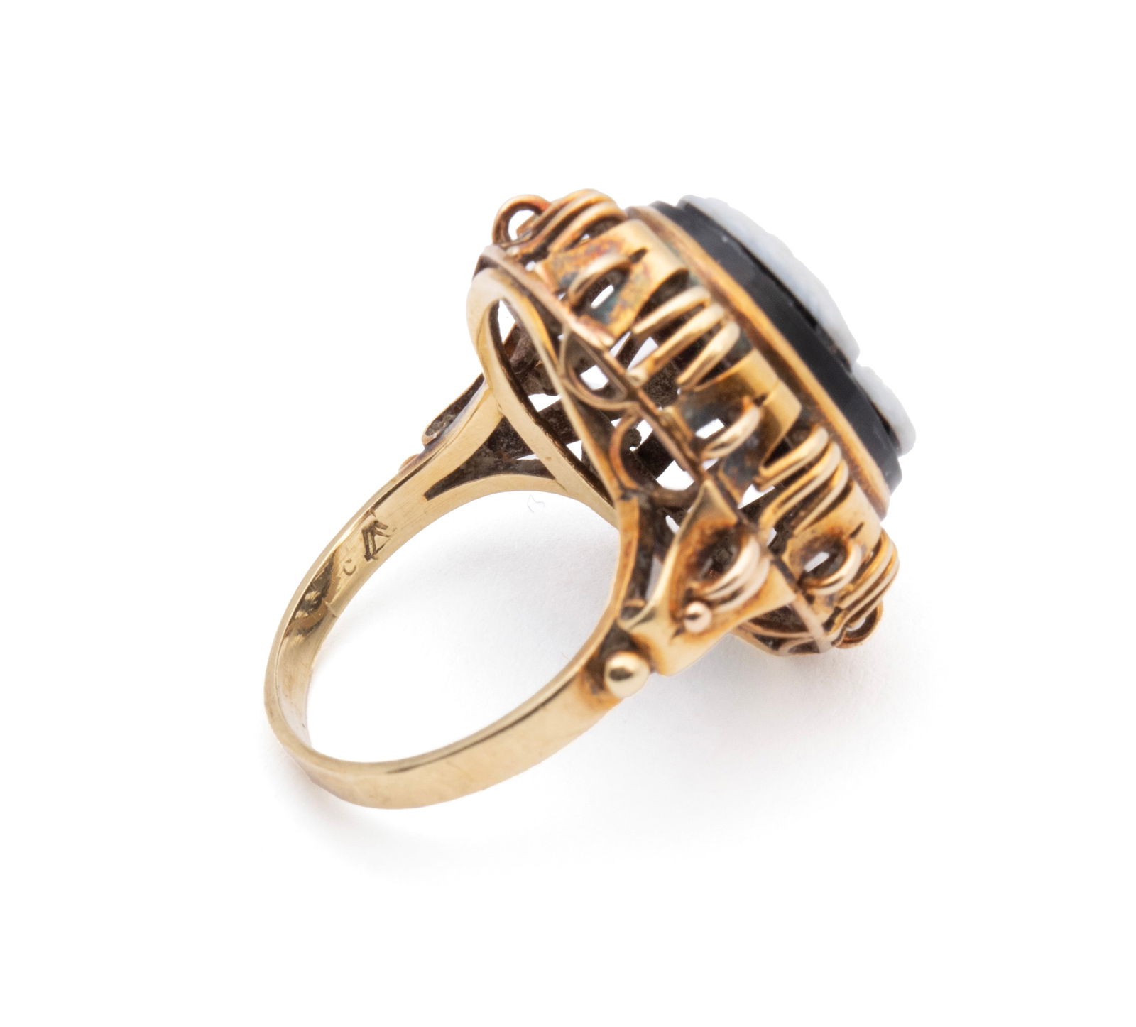 TWO CAMEO RINGS - 11