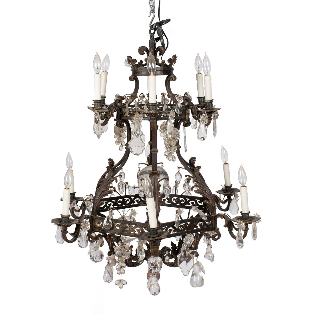 FRENCH FRUIT MOTIF CHANDELIER (1 of 6)