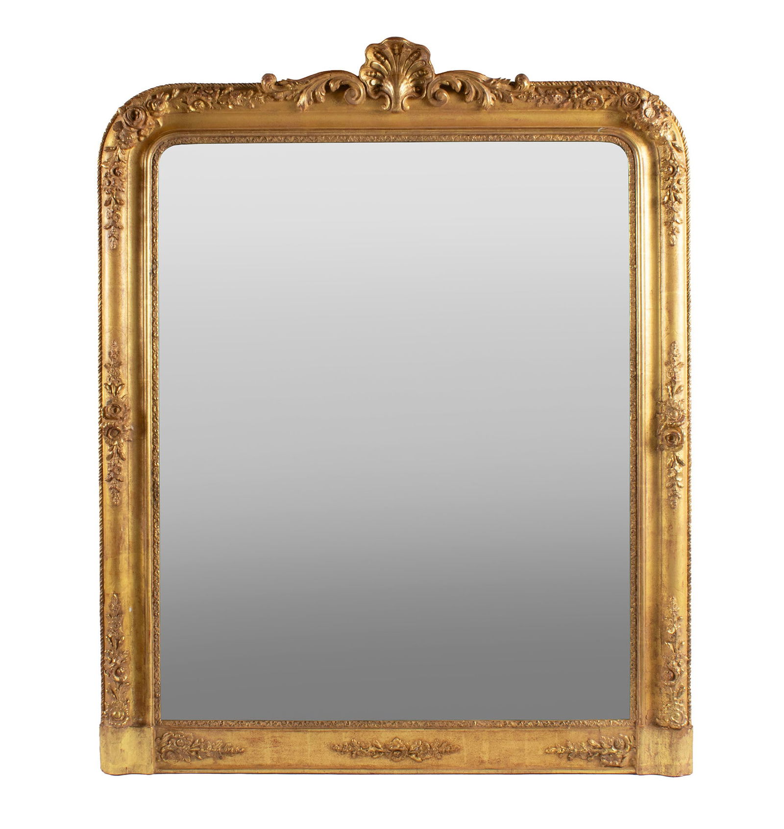 LOUIS PHILIPPE STYLE GILTWOOD MIRROR (1 of 6)