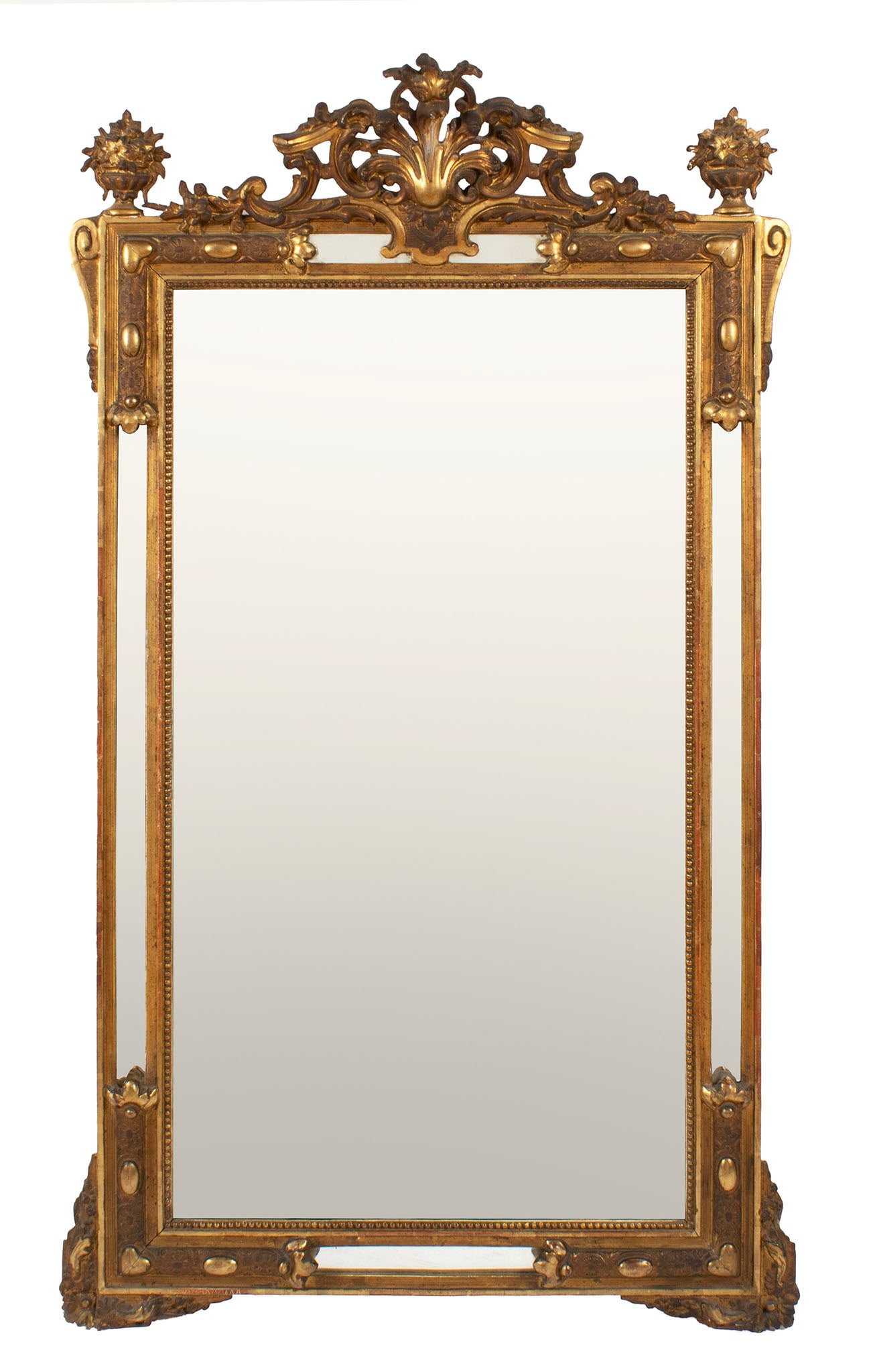 LOUIS XV STYLE GILT MIRROR (1 of 6)