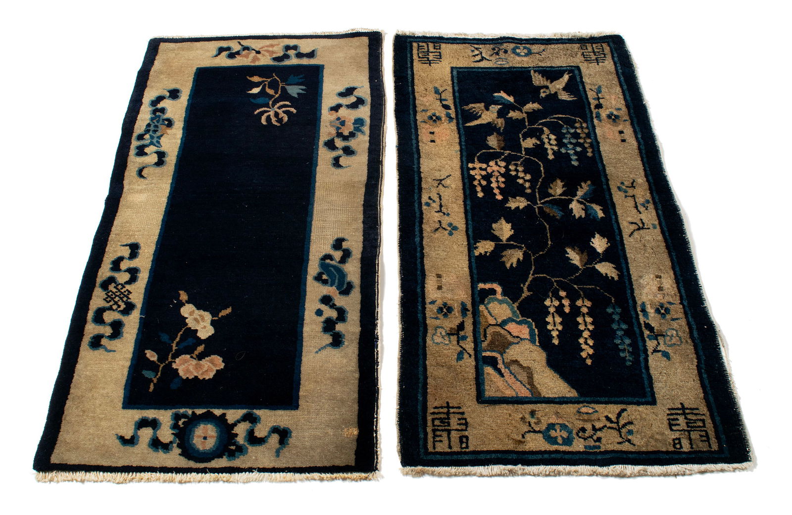 TWO PEKING THROW RUGS (1 of 9)