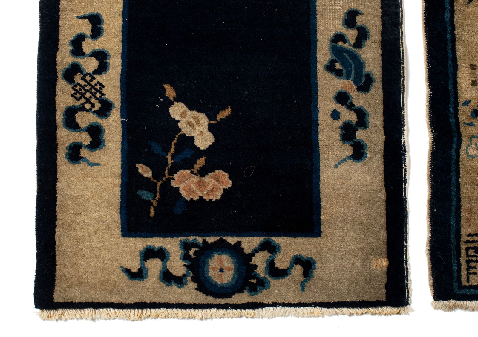 TWO PEKING THROW RUGS - 2