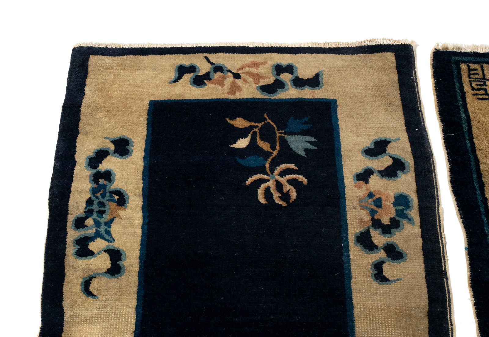 TWO PEKING THROW RUGS - 3