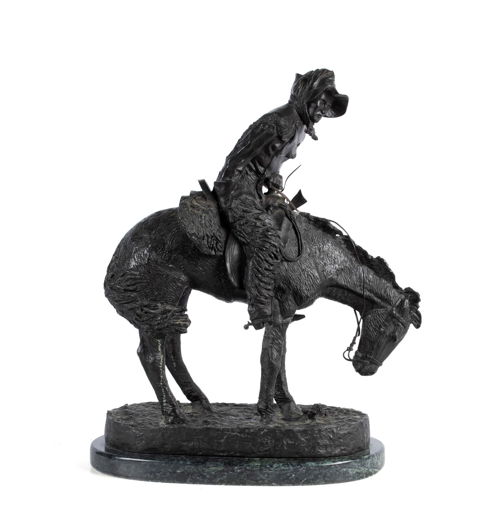 "NORTHERNER" BRONZE AFTER FREDERIC REMINGTON (1 of 9)