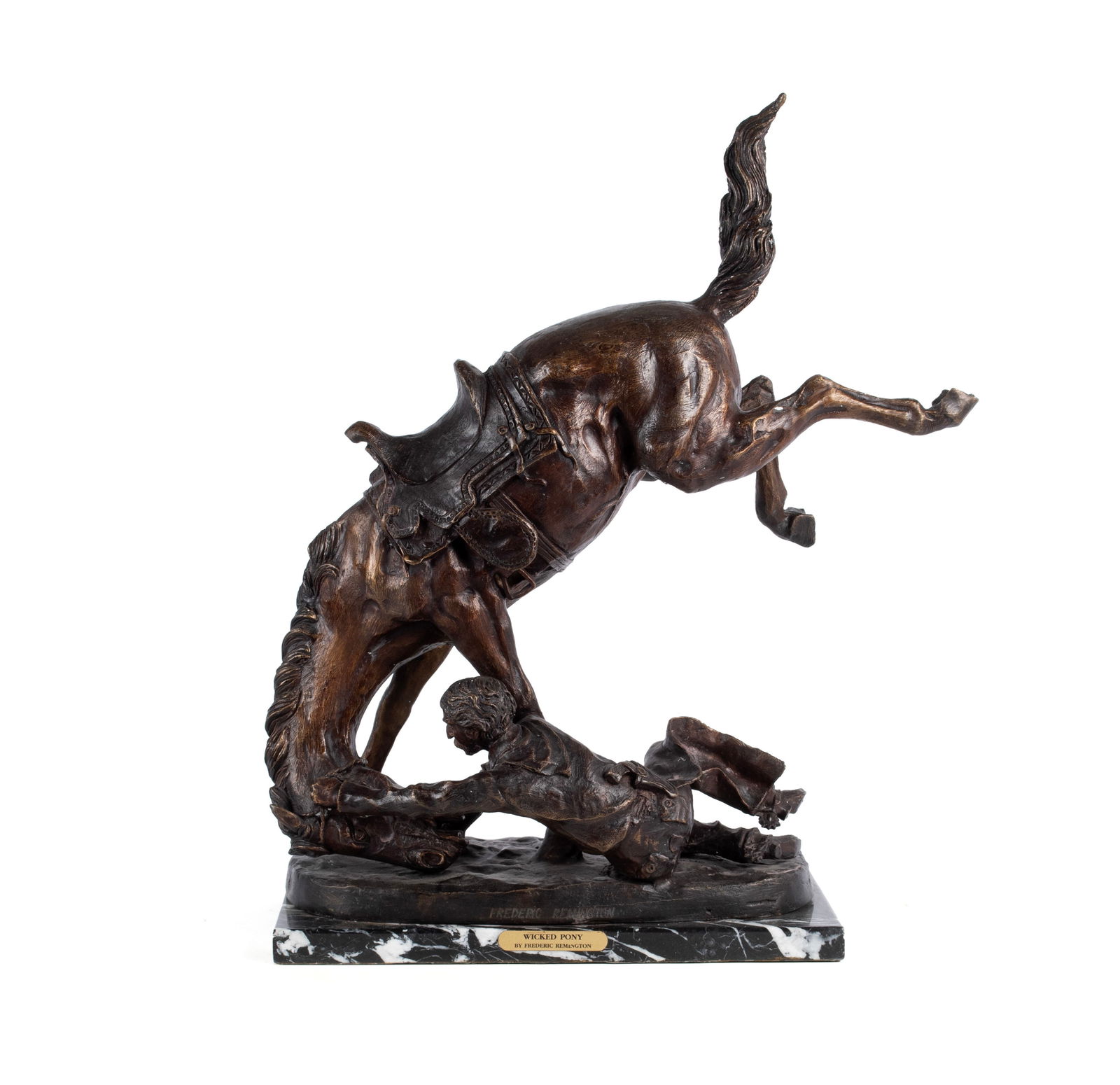 "WICKED PONY" BRONZE AFTER FREDERIC REMINGTON (1 of 8)