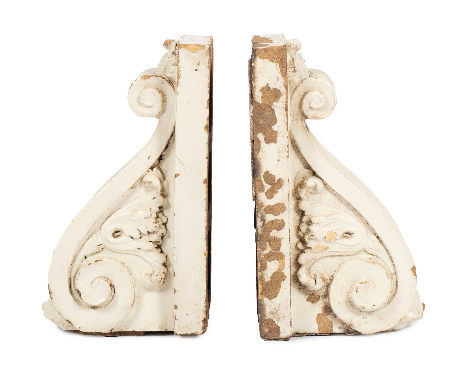 PAIR OF ARCHITECTURAL BRACKETS FROM LINCOLN THEATER, ROBINSON, IL (1 of 6)