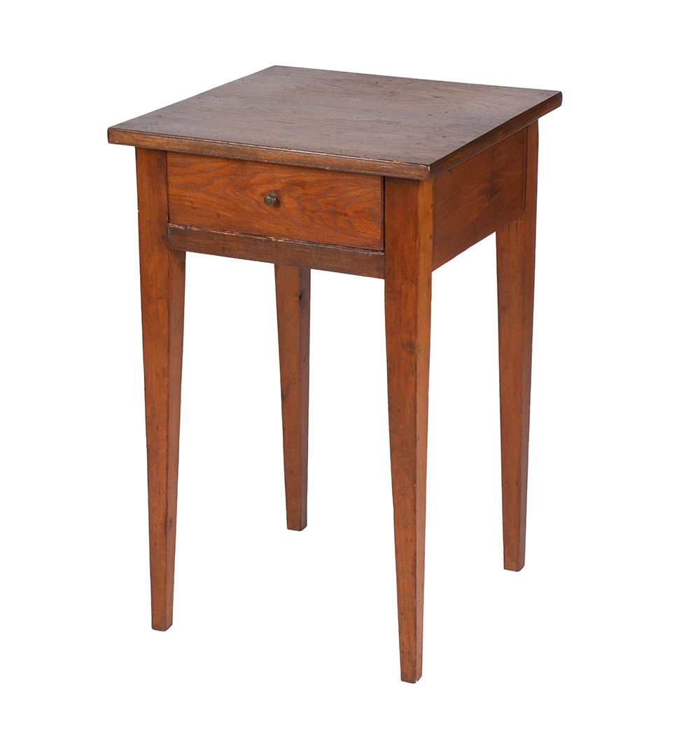 ONE DRAWER WORKTABLE WITH TWO CANDLE STANDS - 2