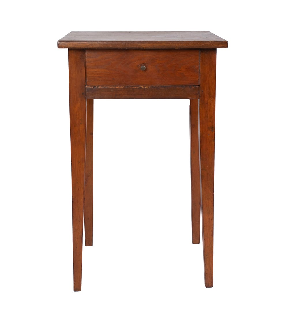 ONE DRAWER WORKTABLE WITH TWO CANDLE STANDS - 3