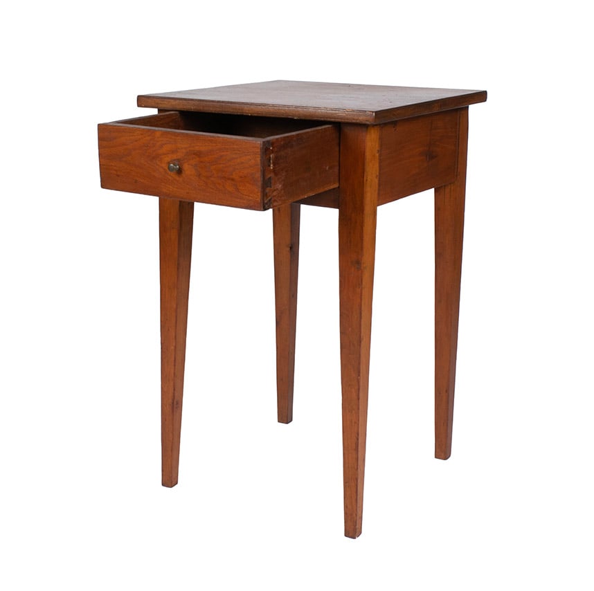 ONE DRAWER WORKTABLE WITH TWO CANDLE STANDS - 5