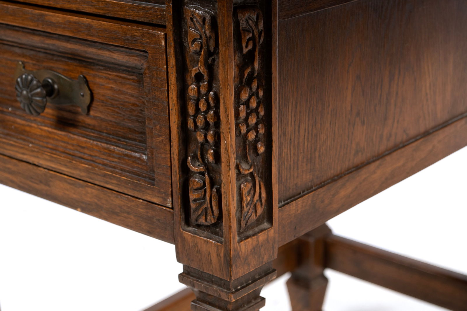 TWO ROMWEBER VIKING OAK SIDE TABLES - 4