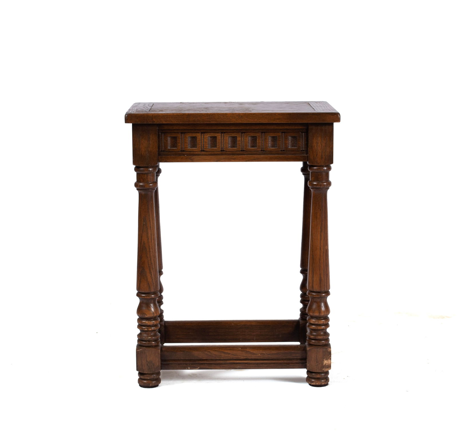 TWO ROMWEBER VIKING OAK SIDE TABLES - 8