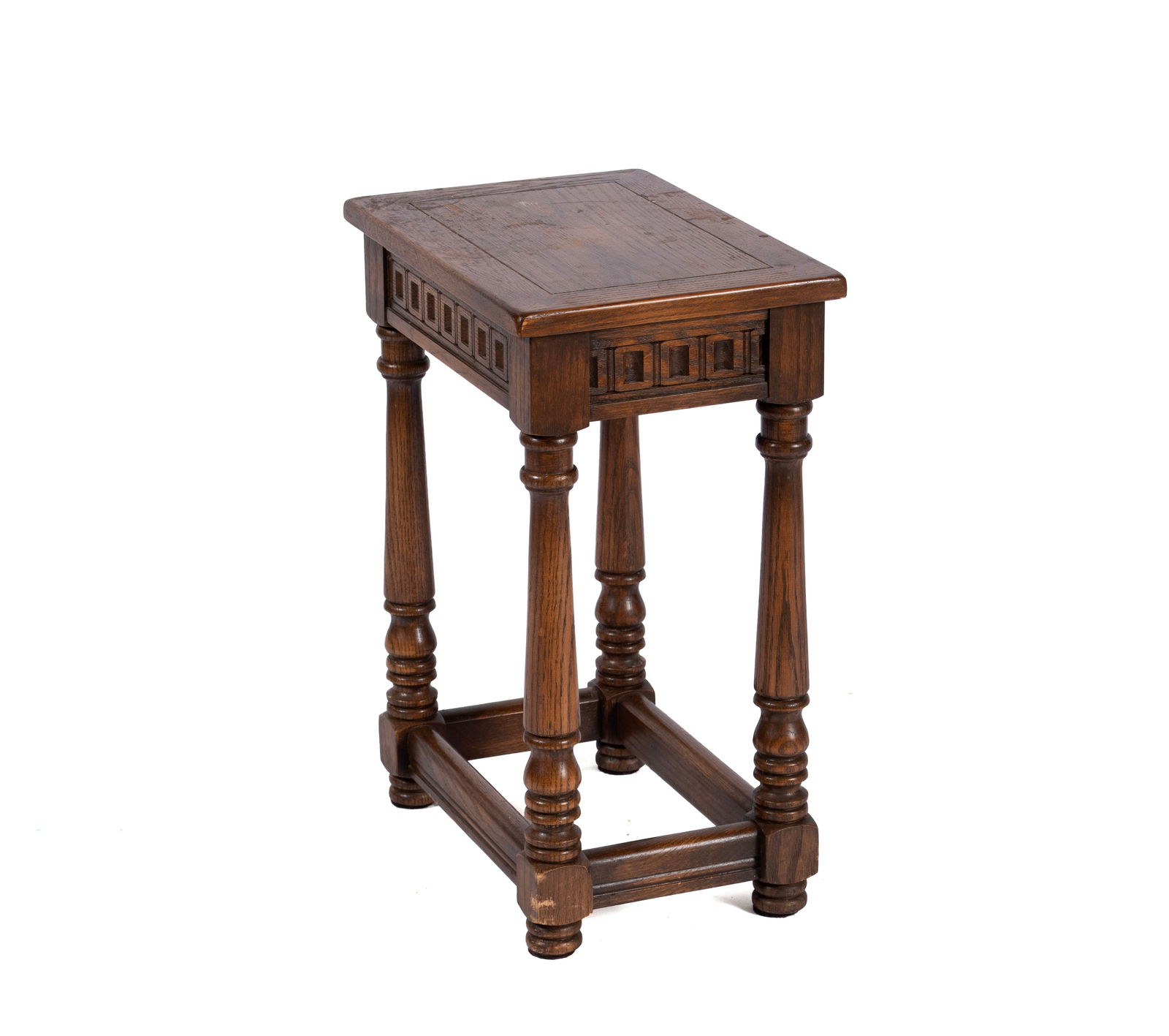 TWO ROMWEBER VIKING OAK SIDE TABLES - 9