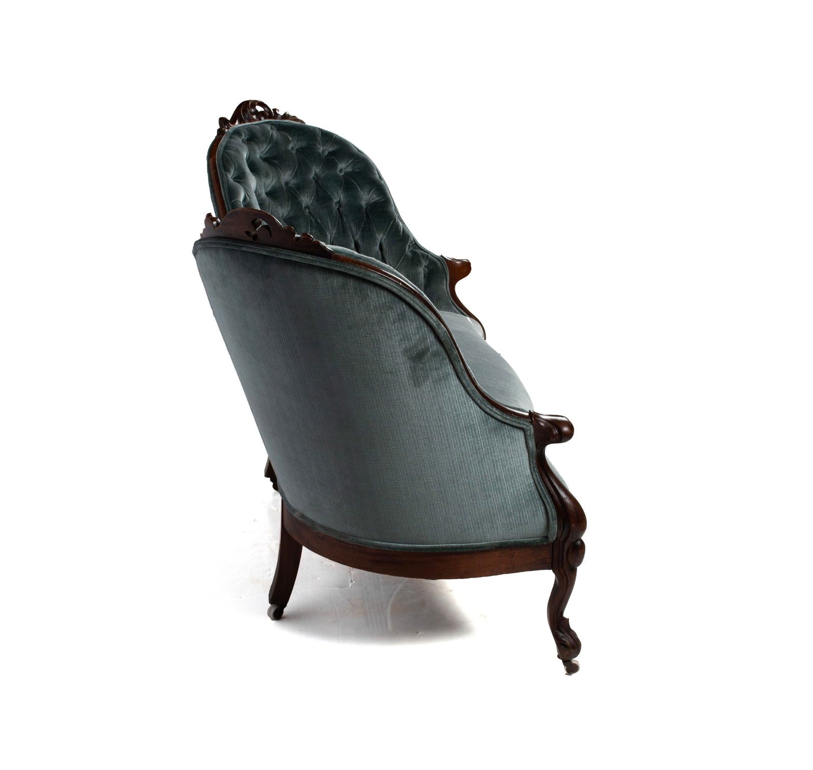 VICTORIAN COURTING SETTEE - 6