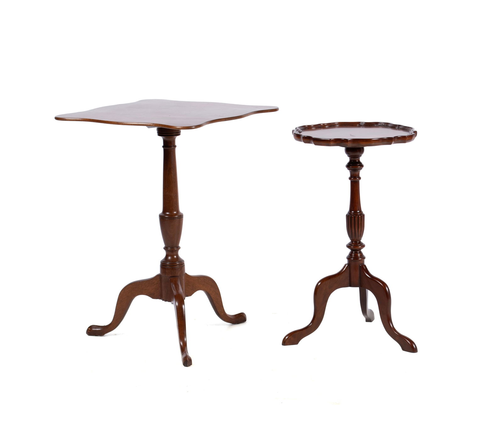TWO PEDESTAL DRINKS TABLES (1 of 10)