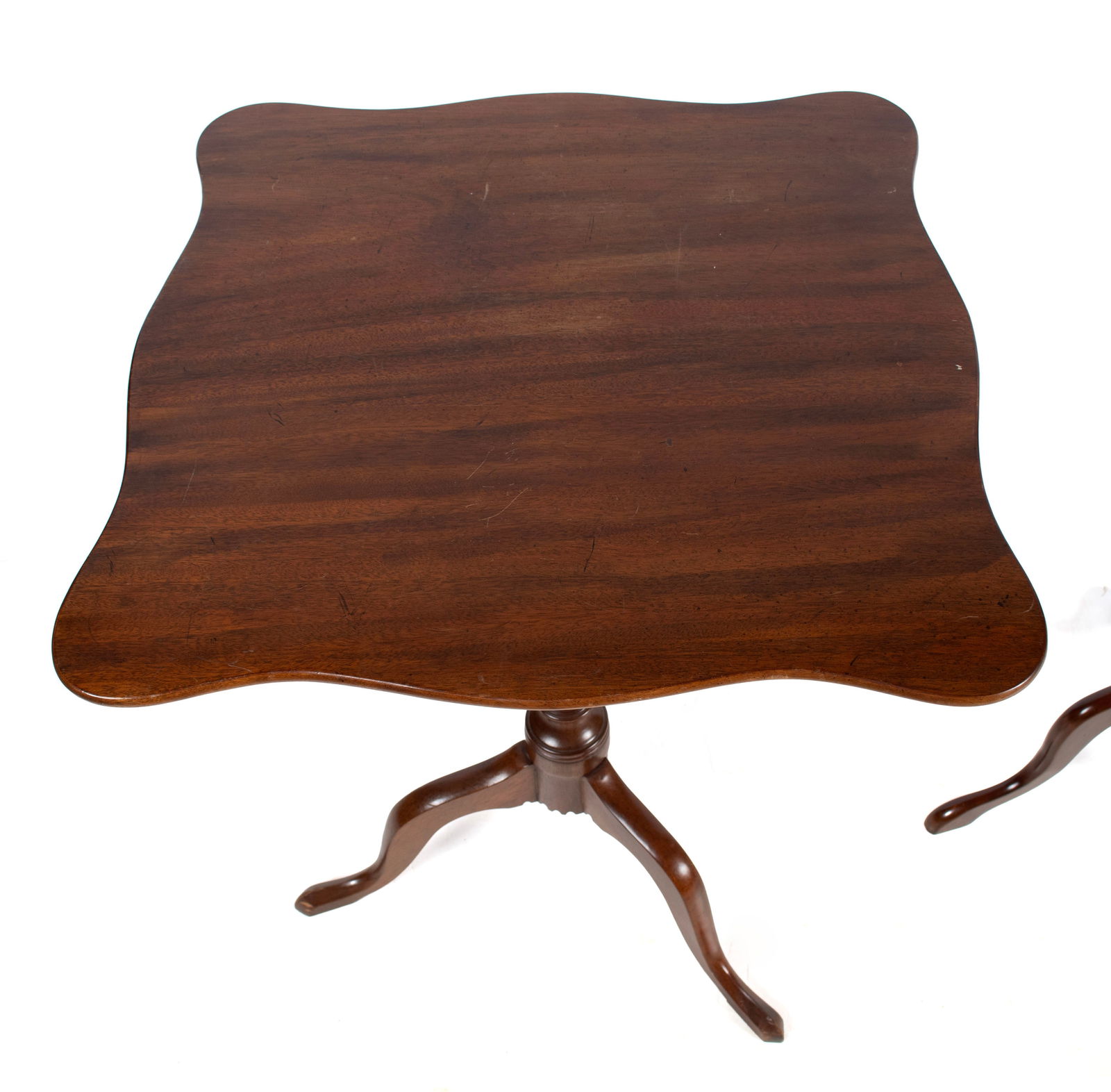 TWO PEDESTAL DRINKS TABLES - 3