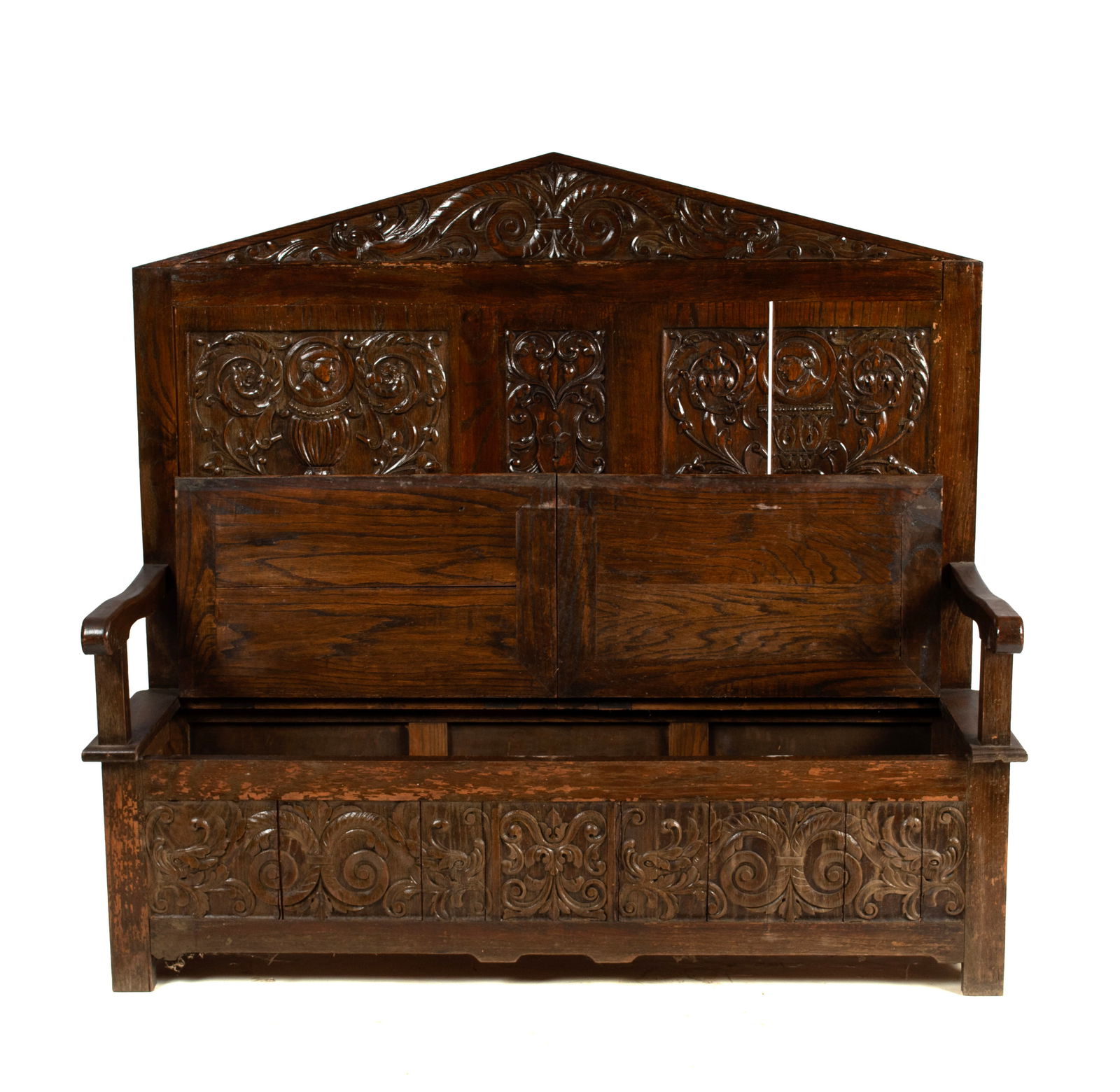 HIDE-A-WAY OAK BENCH - 5