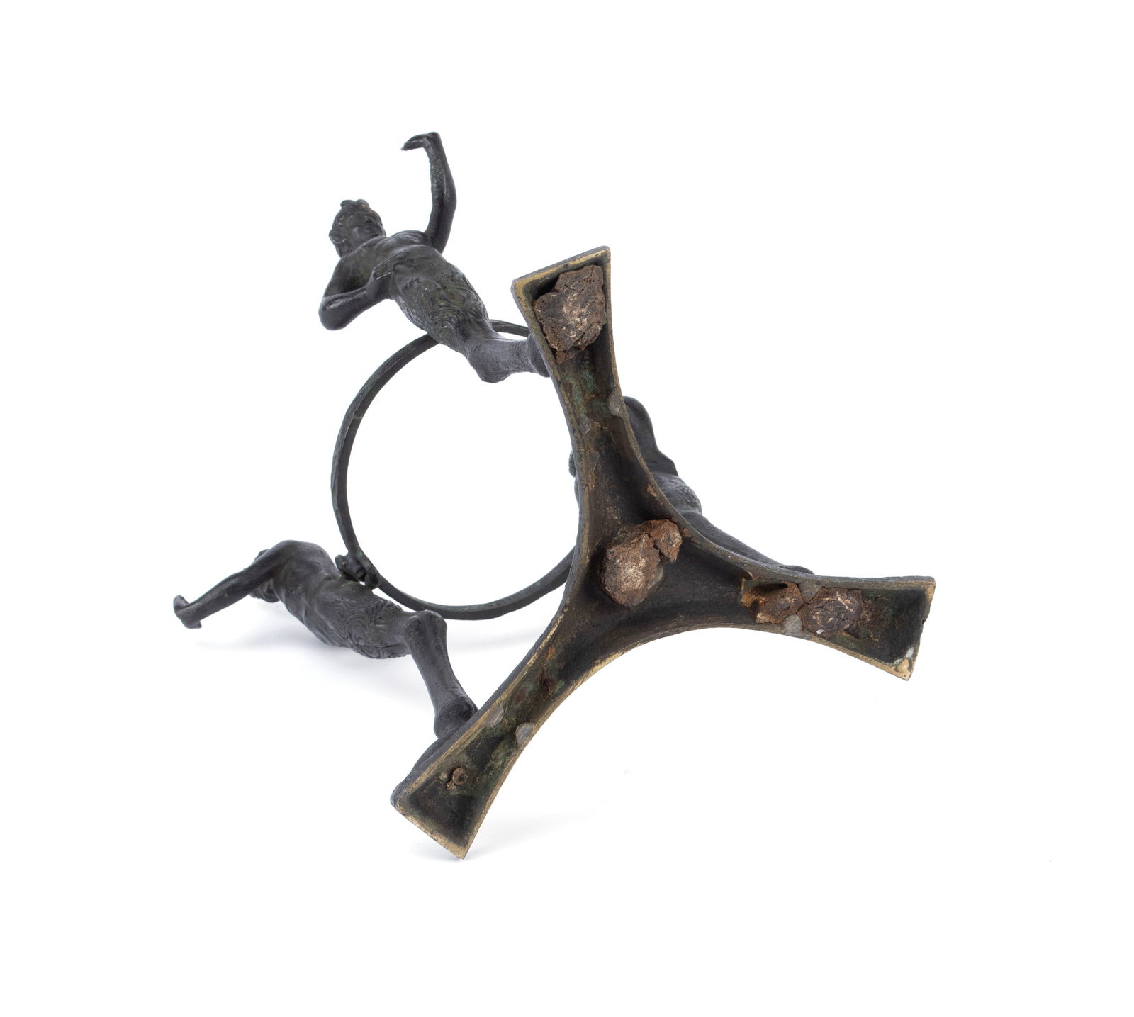 TRI-SATYR BRONZE STAND - 4