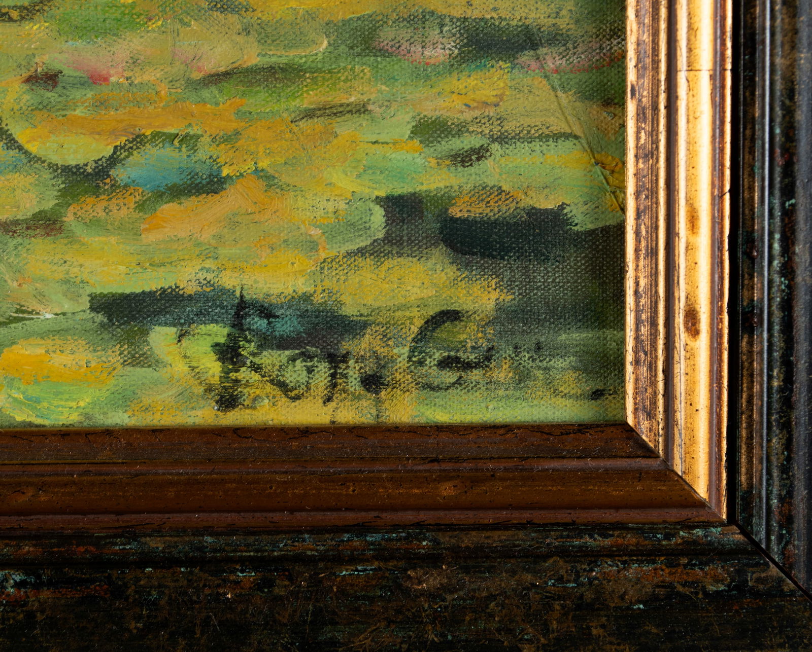 IMPRESSIONIST POND SCENE - 3