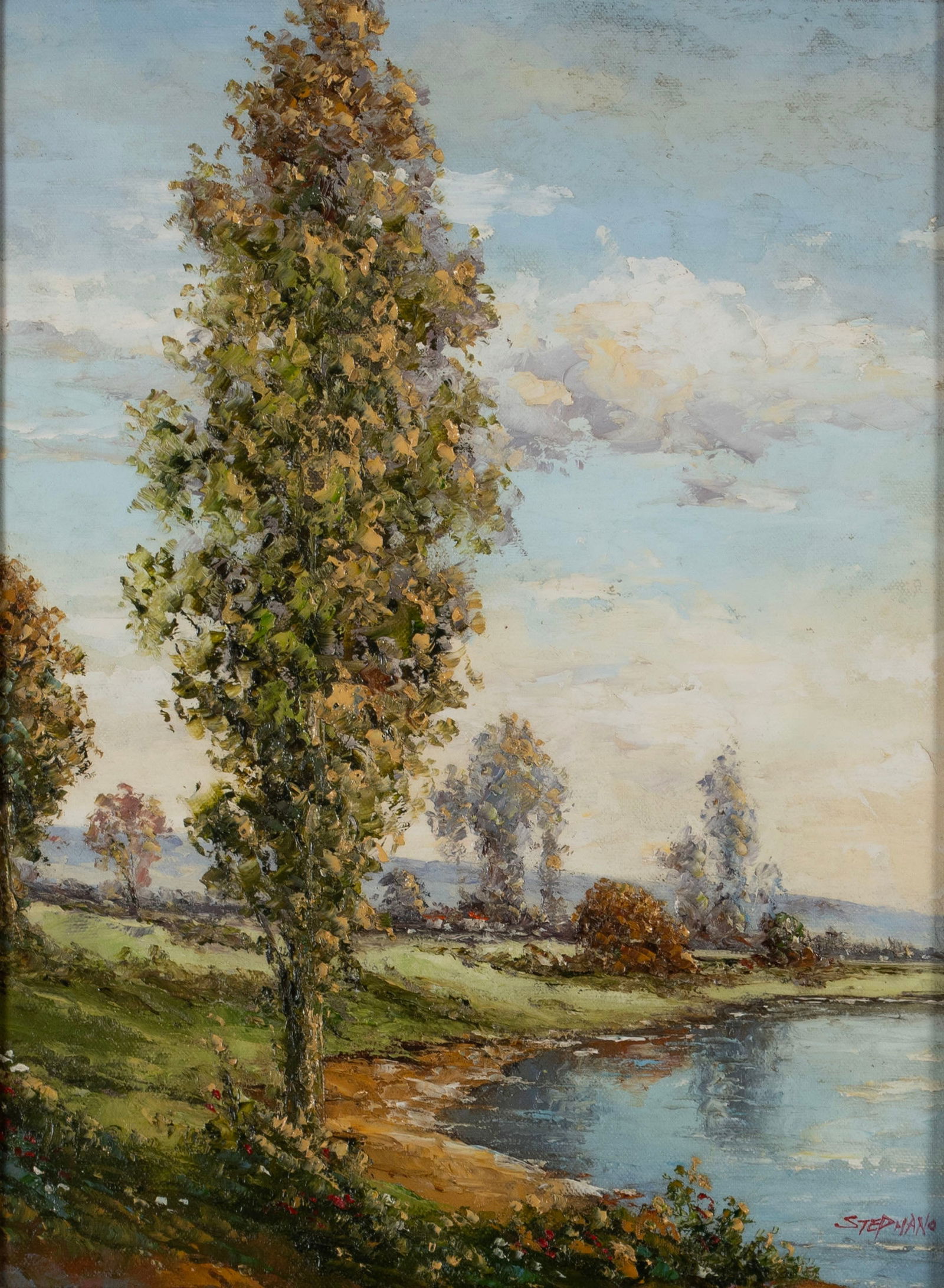 COUNTRY LANDSCAPE, SIGNED STEPHANO (1 of 8)