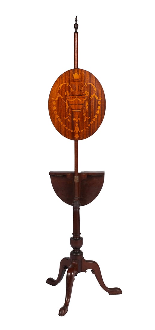 QUEEN ANNE POLE SCREEN (1 of 7)