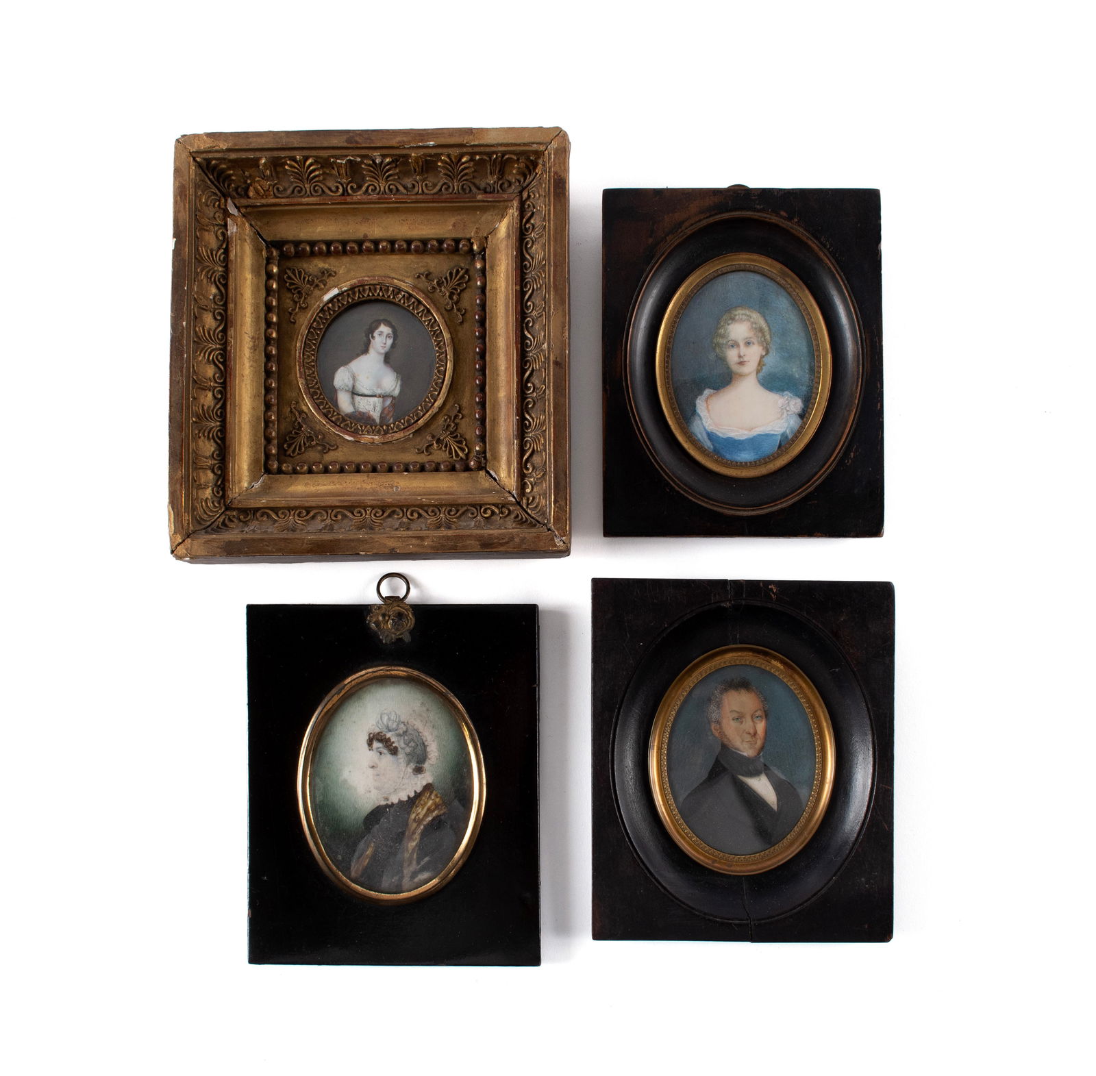 FOUR PORTRAIT MINIATURES (1 of 7)
