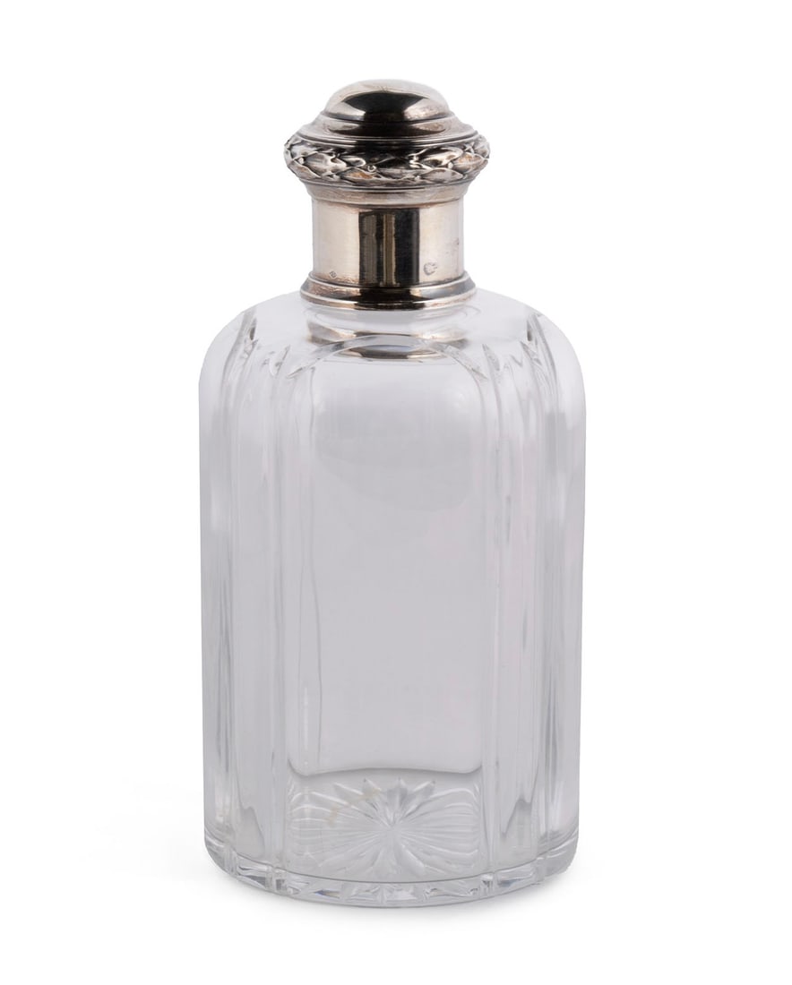 RISLER & CARRE SILVER MOUNTED PERFUME BOTTLE (1 of 8)