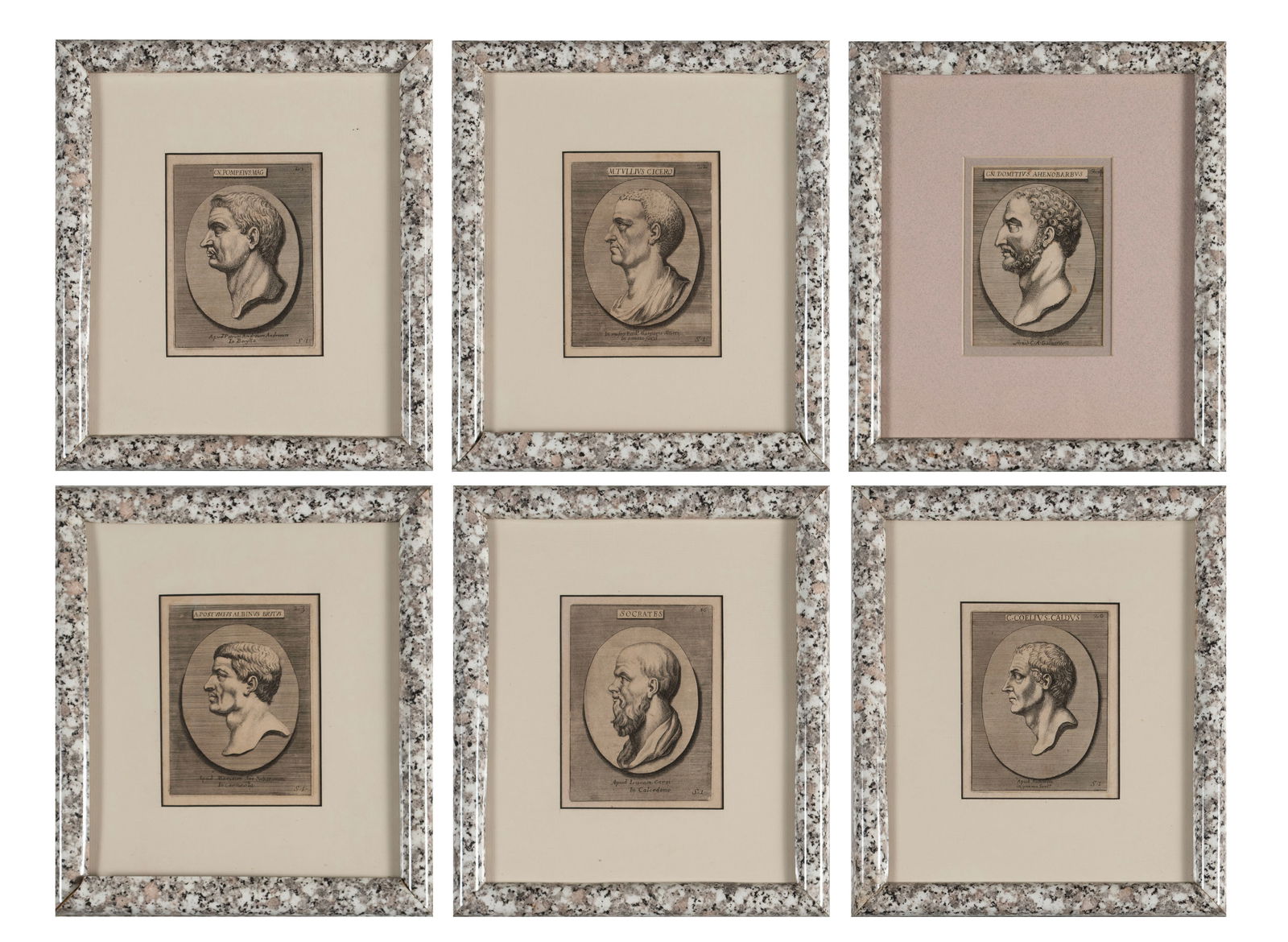 SIX ROMAN AND GREEK PORTRAIT ENGRAVINGS (1 of 14)