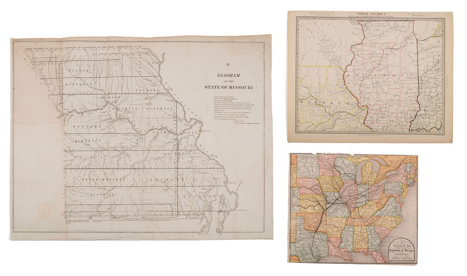 THREE MAPS RELATED TO MISSOURI AND THE MIDWEST (1 of 17)